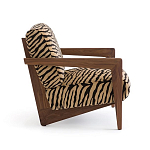 Кресло с обивкой из шенилла с тигровым принтом Tiger Chair варинант исполнения - 2 | Loft Concept в Саратове