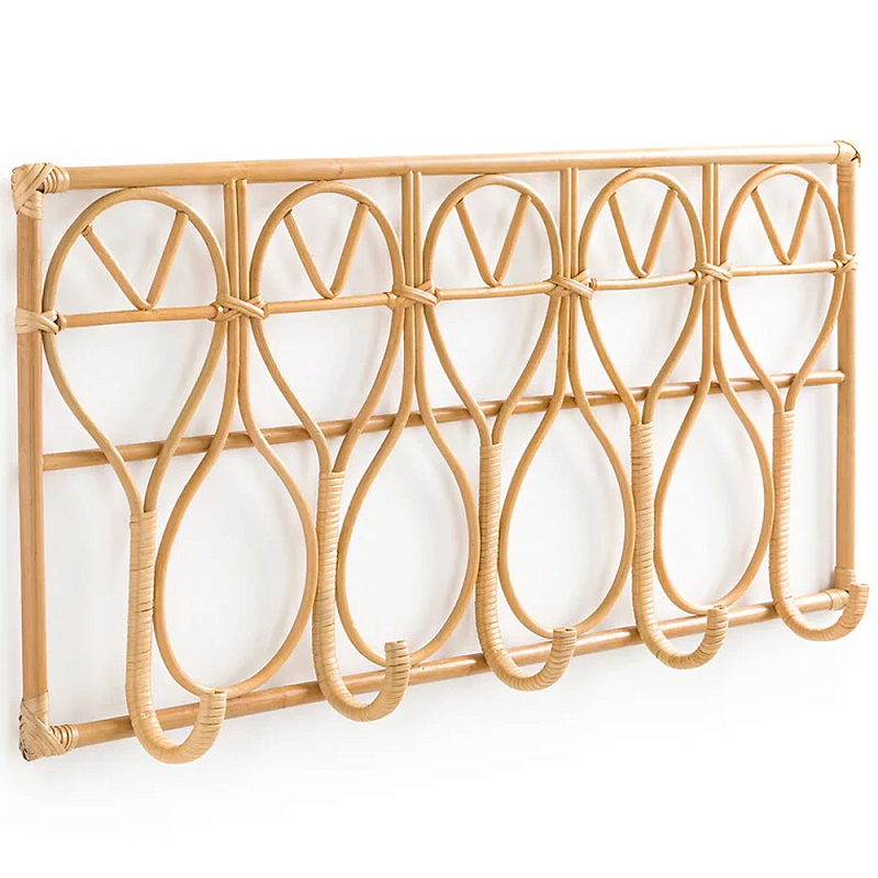 Настенная вешалка из ротанга Wila Wall Hanger L Древесина Бежевый Настенная вешалка из ротанга Wila Wall Hanger L Древесина Бежевый в Саратове | Loft Concept