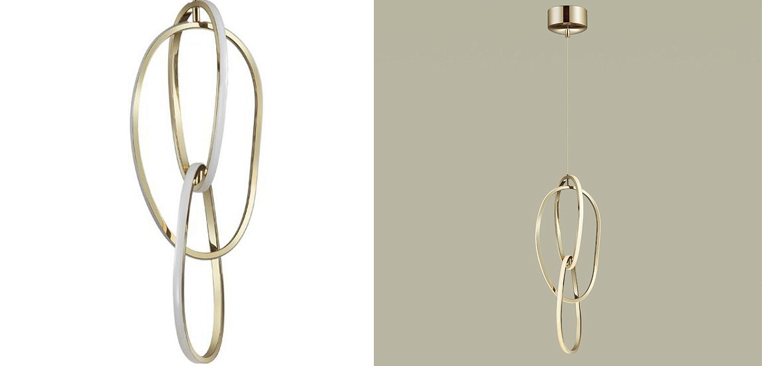 Подвесной светильник 3 Chain Link Gold 61 Подвесной светильник 3 Chain Link Gold 61 - Loft-Concept в Саратове