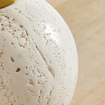 Настольная лампа на круглом основании из натурального камня Bartolomeo варинант исполнения - 1 | Loft Concept в Саратове