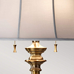 Торшер цвета латунь с белым текстильным абажуром Feiss варинант исполнения - 5 | Loft Concept в Саратове