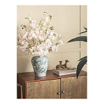 Ваза с зелеными цветочными и птичьими мотивами Vase Inspired by Nature варинант исполнения - 4 | Loft Concept в Саратове