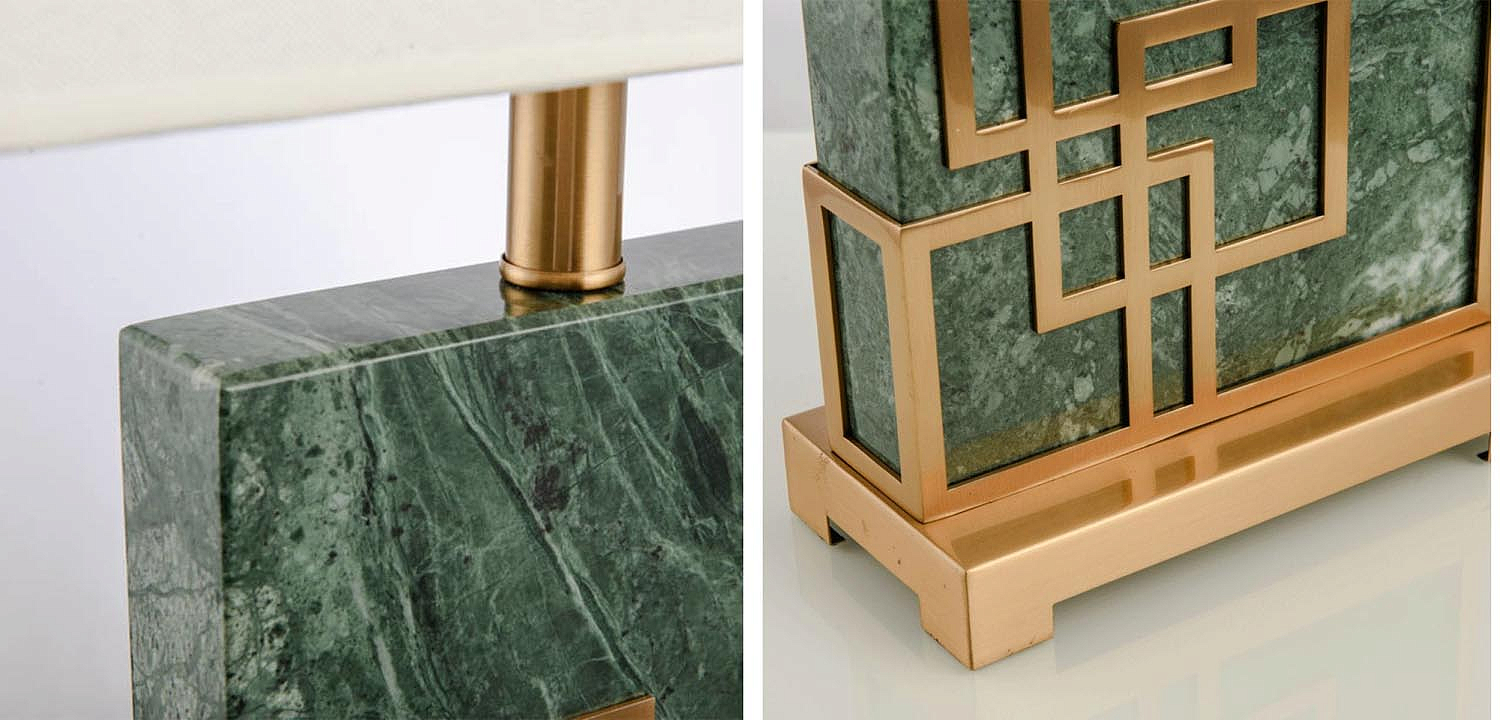 Настольная лампа Table Lamp marble green Настольная лампа Table Lamp marble green - Loft-Concept в Саратове