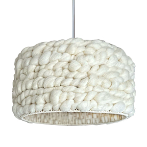 Вязаный шерстяной светильник Knitted wool lamp Cylinder