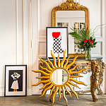 Зеркало-солнце круглое с золотыми с лучами Rays of Peace варинант исполнения - 3 | Loft Concept в Саратове