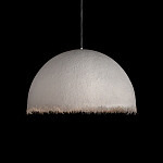 Подвесной светильник в форме купола белого цвета с ажурной бахромой Tactile Line варинант исполнения - 11 | Loft Concept в Саратове