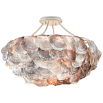 Потолочный светильник с каскадным абажуром из ракушек Sea Ravens варинант исполнения - 2 | Loft Concept в Саратове