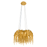 Люстра подвесная круглая с изогнутыми металлическими дугами и ниспадающими цепочками 65 см Atlantis Chain варинант исполнения - 4 | Loft Concept в Саратове