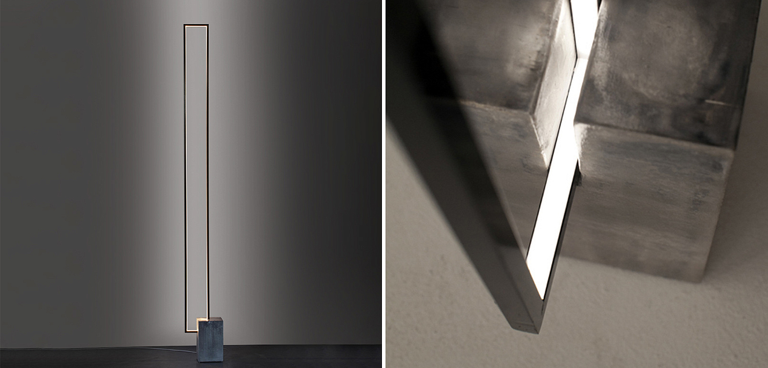 Торшер Лофт Светодиодный Rectangular Vertical LED Floor Lamp Торшер Лофт Светодиодный Rectangular Vertical LED Floor Lamp - Loft-Concept в Саратове