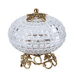 Конфетница из прозрачного рельефного стекла Eden Garden варинант исполнения - 9 | Loft Concept в Саратове