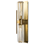 Бра с двумя хрустальными цилиндрическими плафонами Glass TUBE варинант исполнения - 1 | Loft Concept в Саратове