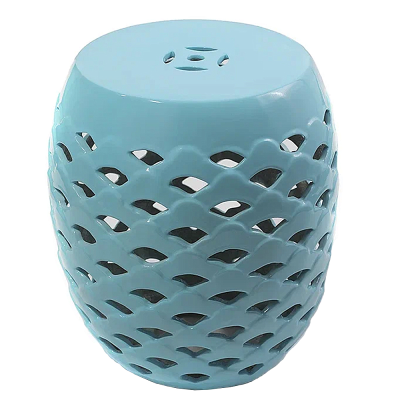 Керамический табурет Ceramic Chair Turquoise Бирюзовый Керамический табурет Ceramic Chair Turquoise Бирюзовый в Саратове | Loft Concept
