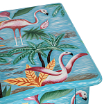 Комод с росписью Розовый фламинго L.XV CHEST OF DRAWERS Flowers with Flamingo варинант исполнения - 4 | Loft Concept в Саратове