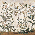 Обои ручная роспись Siam White Metal варинант исполнения - 1 | Loft Concept в Саратове