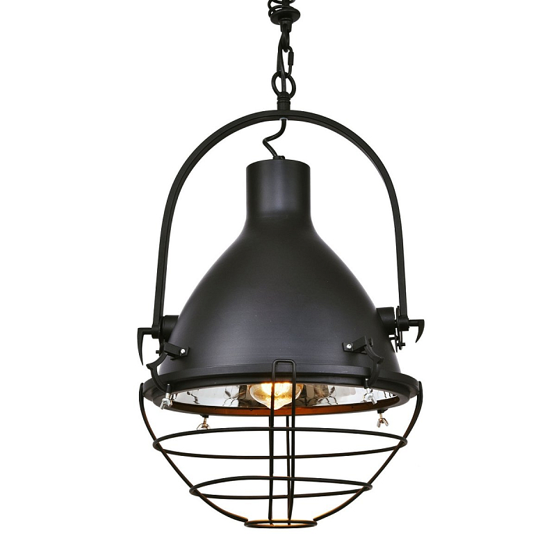 Подвесной светильник Vintage Mist Pendant Big Черный Подвесной светильник Vintage Mist Pendant Big Черный в Саратове | Loft Concept