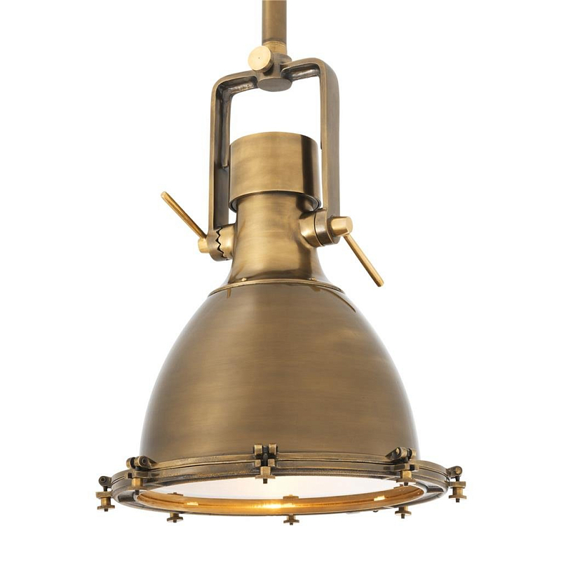 Люстра Lamp Sea Explorer Brass Латунь Античная полированная Прозрачное Стекло в Саратове | Loft Concept 
