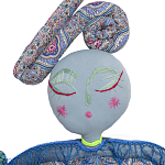 Кукла из одежды и павлопосадских платков Rusalka Blue Jeans 2 варинант исполнения - 2 | Loft Concept в Саратове