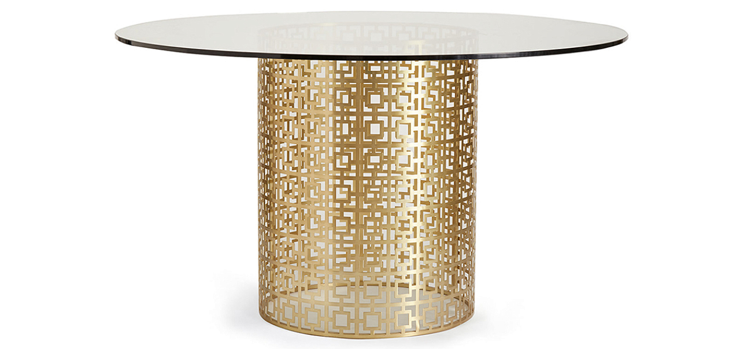 Обеденный стол Jonathan Adler Nixon Dining Table столешница Стекло Обеденный стол Jonathan Adler Nixon Dining Table столешница Стекло - Loft-Concept в Саратове