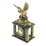 Часы настольные из натурального камня с декором в виде орла Eagle Stone Clock варинант исполнения - 10 | Loft Concept в Саратове