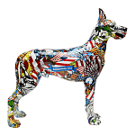 Статуэтка Graffiti Great Dane Поп-Арт варинант исполнения - 2 | Loft Concept в Саратове