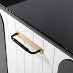 Черно-белый распашной комод Accordo варинант исполнения - 4 | Loft Concept в Саратове