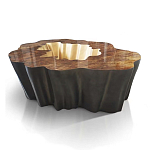 Кофейный стол Burl Exotic tree Coffee Table Black варинант исполнения - 1 | Loft Concept в Саратове