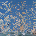 Обои ручная роспись Houghton Canton Blue варинант исполнения - 1 | Loft Concept в Саратове