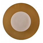 Бра круглое с плафоном из натурального камня на латунном основании Cryptocrystalline Stone варинант исполнения - 3 | Loft Concept в Саратове