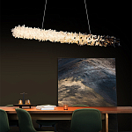 Люстра линейная светодиодная из необработанных кристаллов Mountain Comet варинант исполнения - 4 | Loft Concept в Саратове