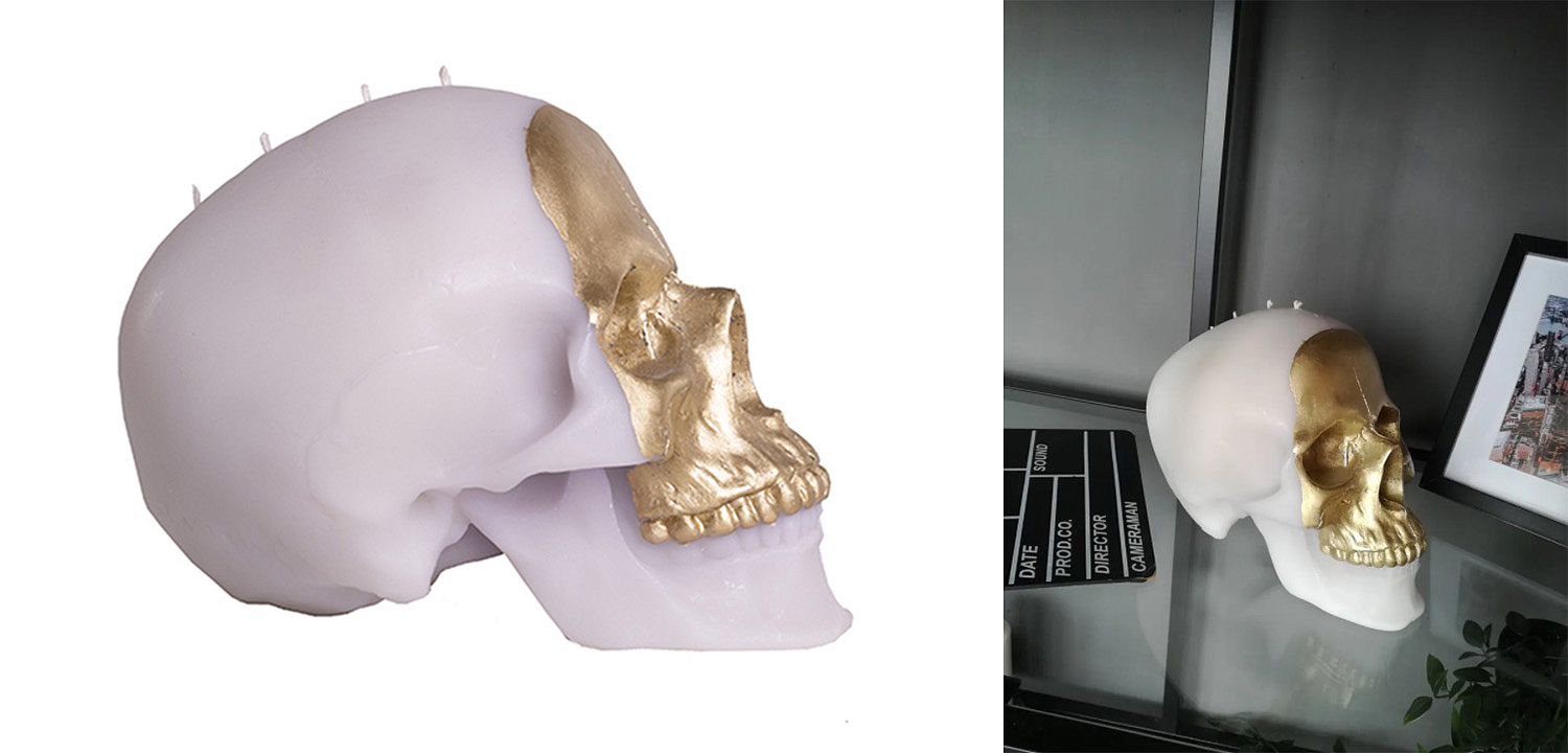 Свеча Gold Skull Свеча Gold Skull - Loft-Concept в Саратове