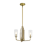  Люстра с прозрачными рифлеными цилиндрическими плафонами Kichler варинант исполнения - 2 | Loft Concept в Саратове