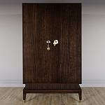 Платяной шкаф Elsa Dreams Walnut с 2-мя фасадами варинант исполнения - 3 | Loft Concept в Саратове