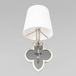 Бра с белым текстильным абажуром и фигурным основанием с зеркальной вставкой Vitorino варинант исполнения - 22 | Loft Concept в Саратове