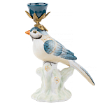 Фарфоровый подсвечник с птицей Eden Garden варинант исполнения - 1 | Loft Concept в Саратове