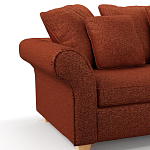 Мебельная ткань Шенилл терракотовый цвет 138 см T4-44 варинант исполнения - 5 | Loft Concept в Саратове