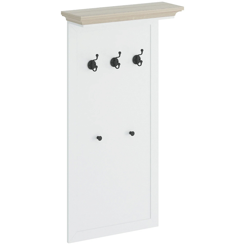Вешалка Percent White Hanger Белый Бежевый Черный Вешалка Percent White Hanger Белый Бежевый Черный в Саратове | Loft Concept