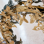 Зеркало круглое в металлической раме украшенной фигурами бабочек Butterflies варинант исполнения - 3 | Loft Concept в Саратове