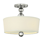 Потолочный светильник с белым цилиндрическим плафоном и шарообразными деталями Hinkley варинант исполнения - 1 | Loft Concept в Саратове