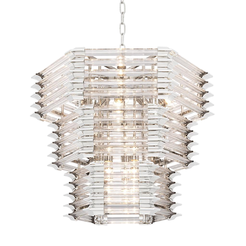 Люстра Chandelier Wren Никель Прозрачный (Transparent) в Саратове | Loft Concept 