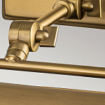 Светильник для картин цвета состаренная латунь с широким плафоном на прямоугольном основании Elstead Lighting варинант исполнения - 10 | Loft Concept в Саратове