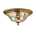 Потолочный светильник цвета латунь с прозрачным плафоном в форме чаши Hinkley варинант исполнения - 1 | Loft Concept в Саратове