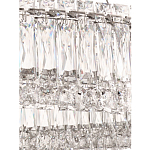 Люстра подвесная круглая из прозрачного хрусталя с корпусом из металла цвета хром Selfsufficient варинант исполнения - 6 | Loft Concept в Саратове