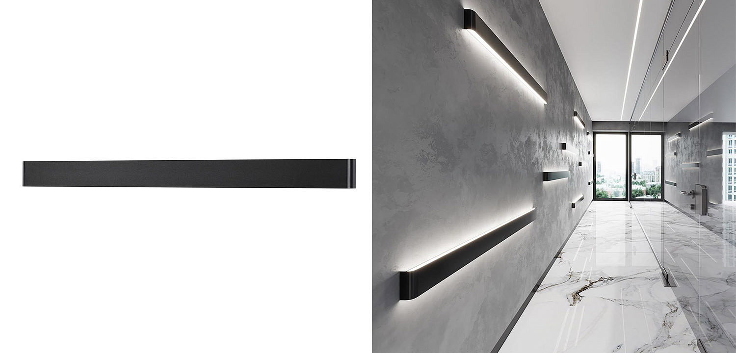 Бра Obverse Black Long Wall lamp Бра Obverse Black Long Wall lamp - Loft-Concept в Саратове