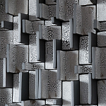 Абстрактное Объемное Панно Industrial panel Travers Coals варинант исполнения - 2 | Loft Concept в Саратове