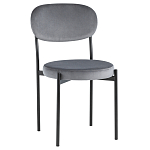 Стул с круглым сиденьем на металлическом основании ALFIE CHAIR Grey варинант исполнения - 1 | Loft Concept в Саратове