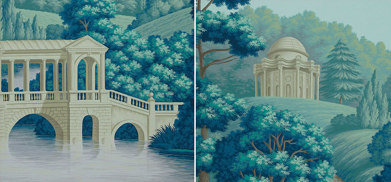 Обои ручная роспись English Landscape Special Colourway on scenic paper Обои ручная роспись English Landscape Special Colourway on scenic paper - Loft-Concept в Саратове