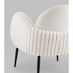 Полукресло Wave Stripes букле белый варинант исполнения - 3 | Loft Concept в Саратове