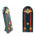 Сувенир Погон МВД из натурального камня змеевик Souvenir Epaulets варинант исполнения - 7 | Loft Concept в Саратове