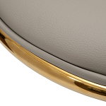 Стул бежевый из экокожи на золотых ножках Attribute of Elegance варинант исполнения - 3 | Loft Concept в Саратове