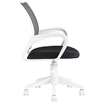 Офисное кресло с основанием из белого пластика Desk chairs Black варинант исполнения - 3 | Loft Concept в Саратове